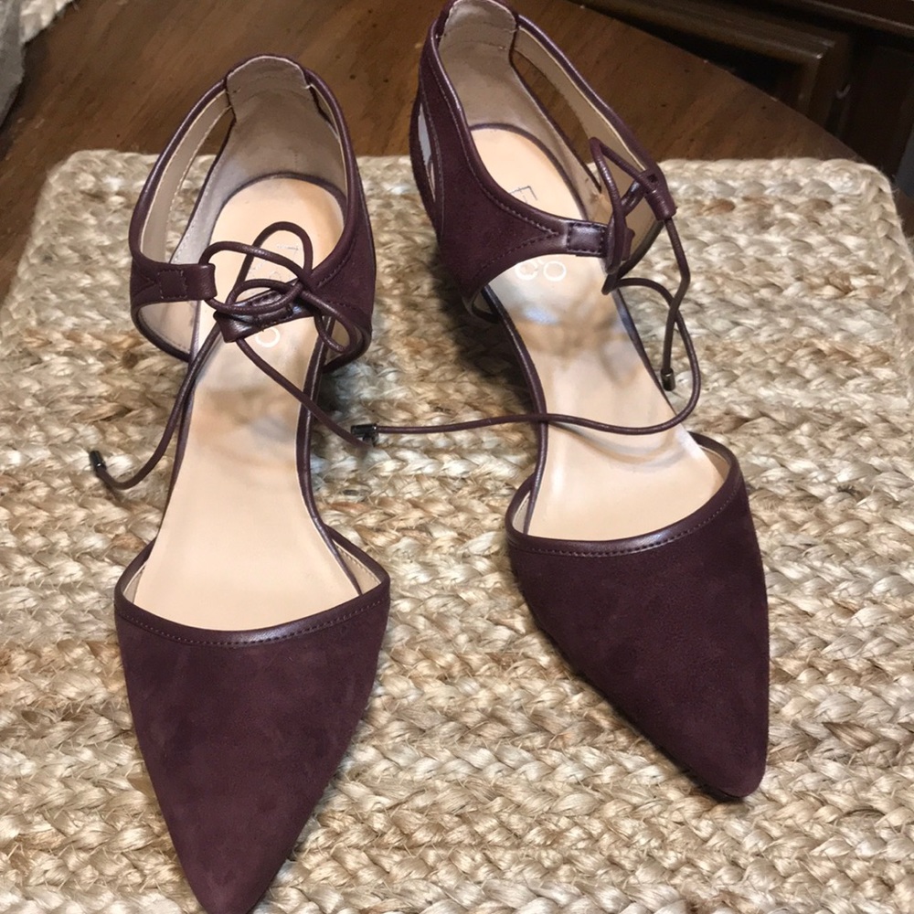 Suede burgundy